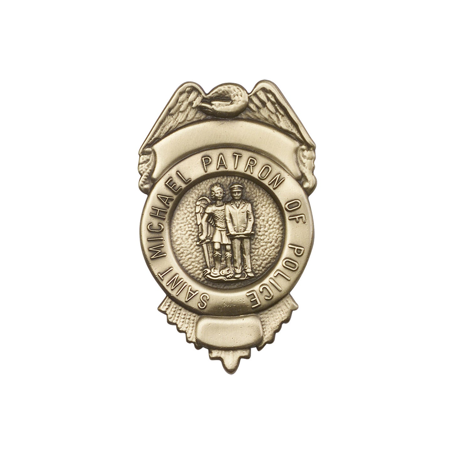 Antique Gold St. Michael / Police Visor Clip - 1092VG