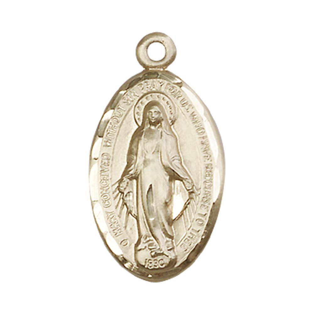 14kt Gold Miraculous Pendant - 1615KT
