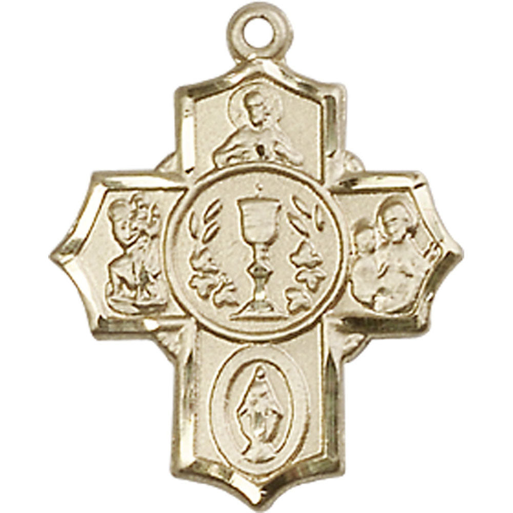 14kt Gold Millennium Crucifix Pendant - 2004KT