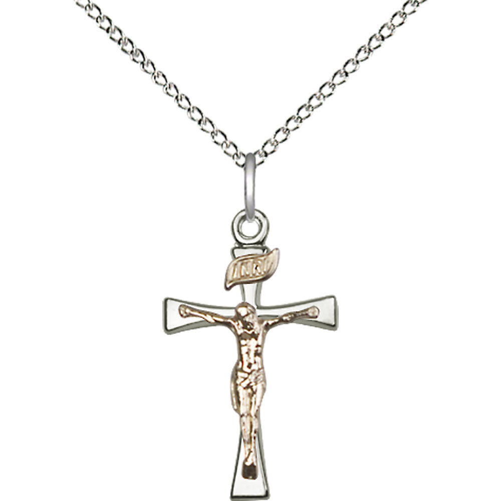 Gold Filled/Sterling Silver Maltese Crucifix Pendant - 2237GF_SS