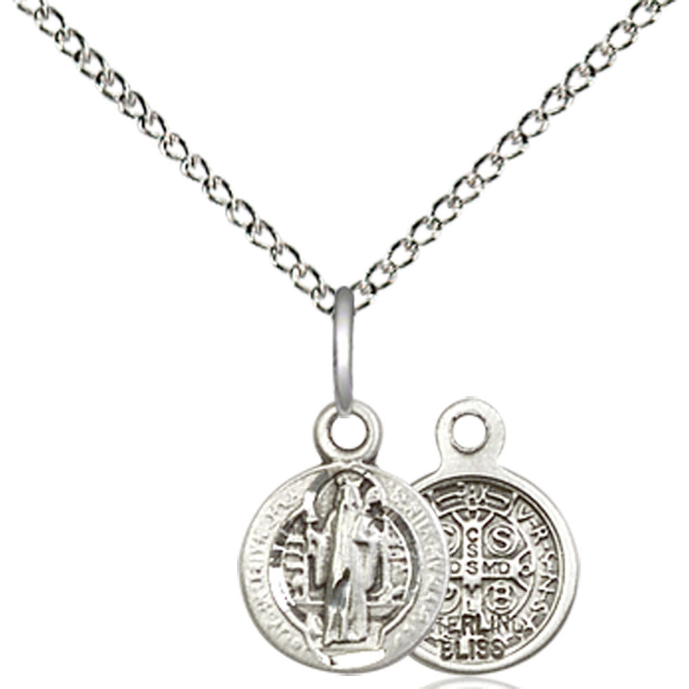 Sterling Silver Saint Benedict Pendant - 2341SS
