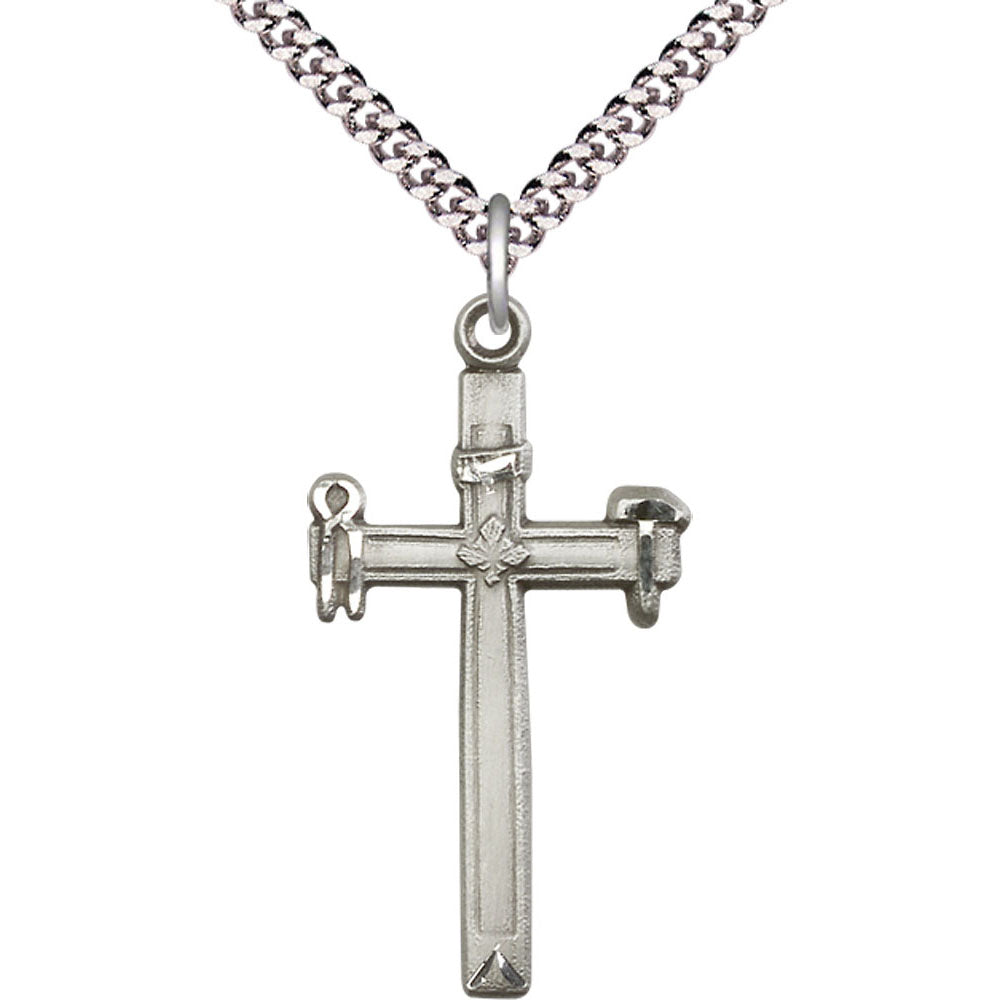Sterling Silver Carpenter Cross Pendant - 2394SS
