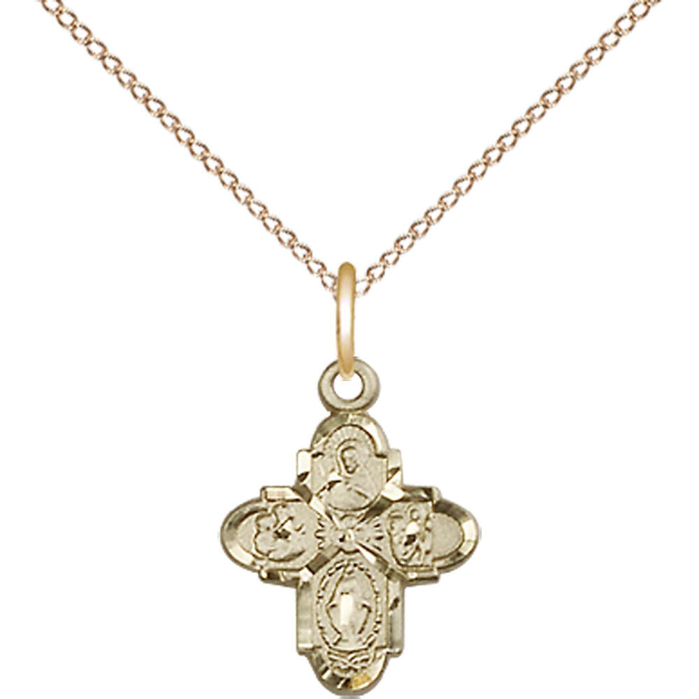 Gold Filled 4-Way Pendant - 3143GF
