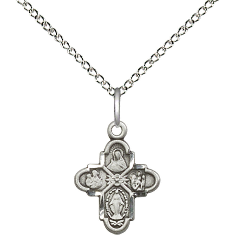 Sterling Silver 4-Way Pendant - 3143SS