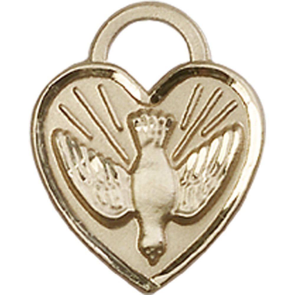 14kt Gold Confirmation Heart Pendant - 3405KT