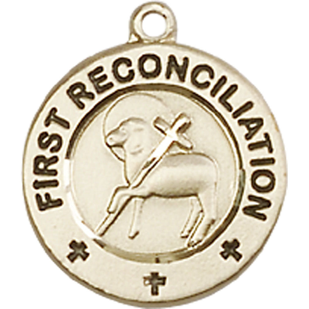 14kt Gold First Reconciliation / Penance Pendant - 4008KT