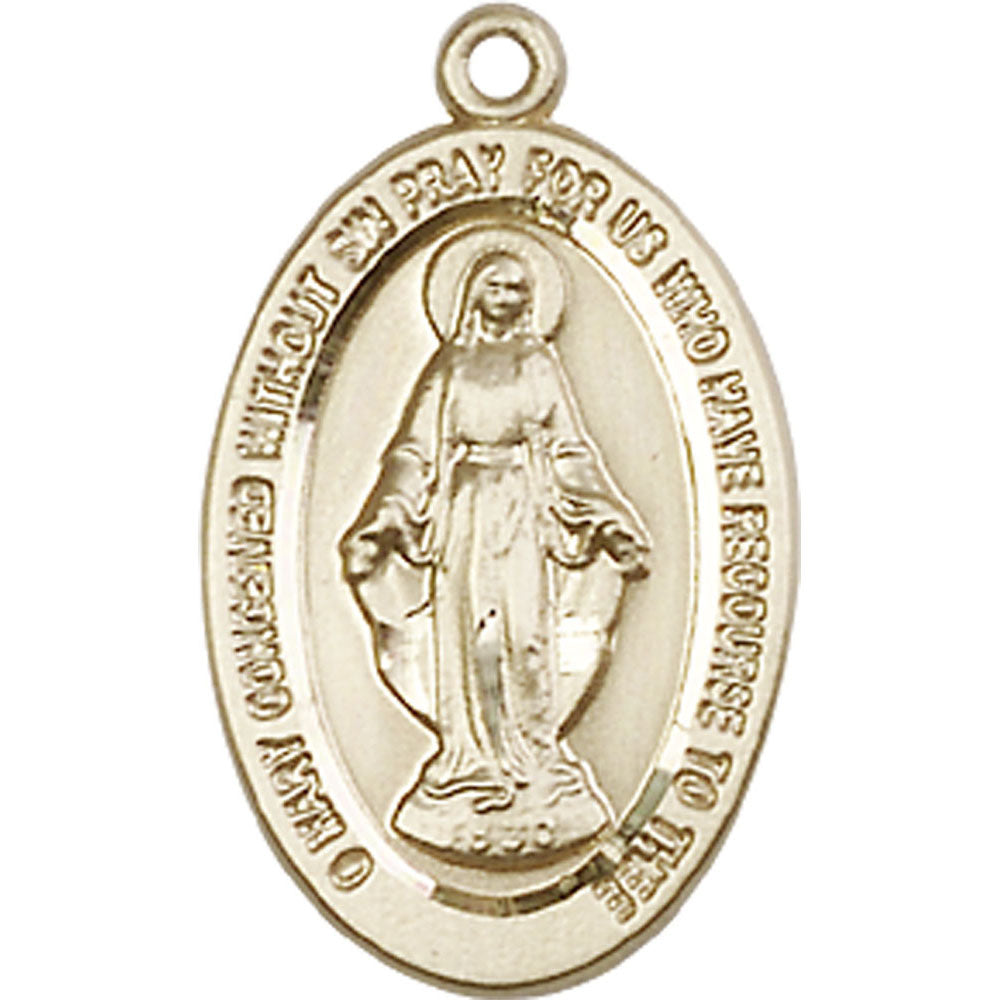 14kt Gold Miraculous Pendant - 4123MKT