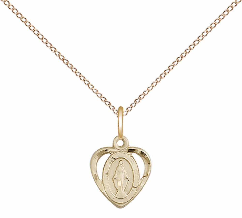 Gold Filled Miraculous Pendant - 5401GF
