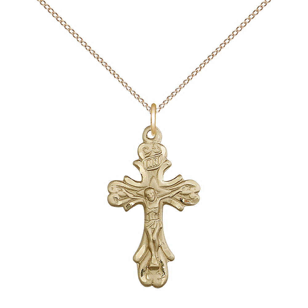 Gold Filled Crucifix Pendant - 5421GF