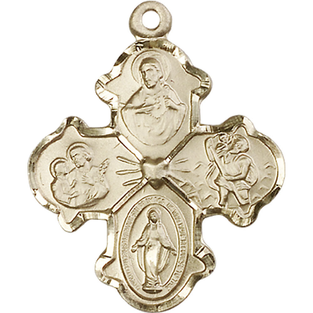 14kt Gold 4-Way Pendant - 5442KT
