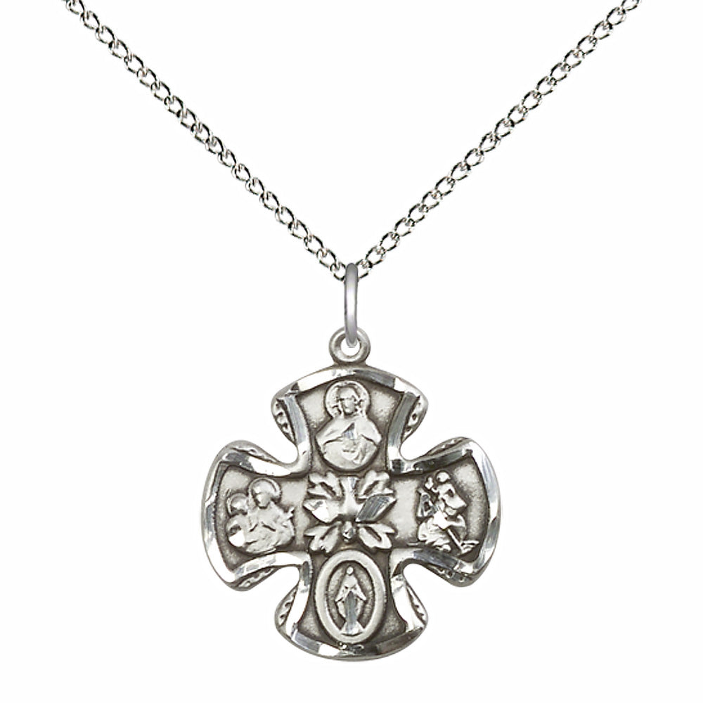 Sterling Silver 5-Way Pendant - 5443SS