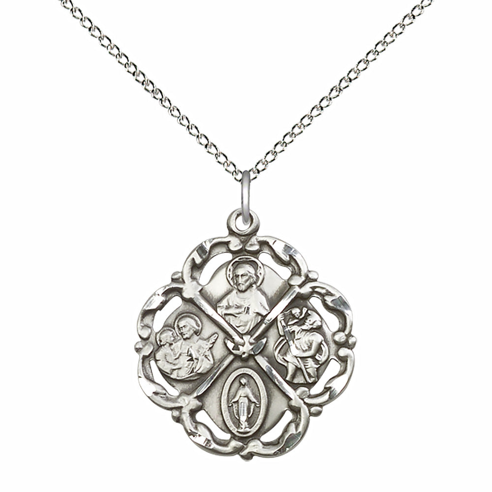 Sterling Silver 5-Way Pendant - 5446SS