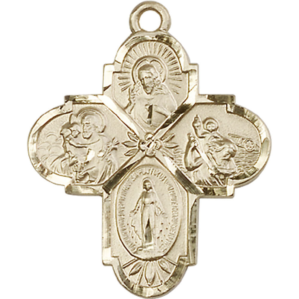 14kt Gold 4-Way Pendant - 5450KT