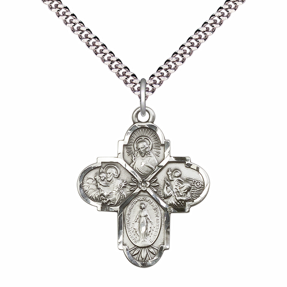 Sterling Silver 4-Way Pendant - 5450SS