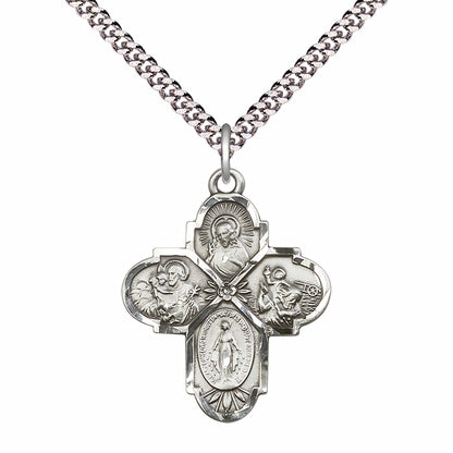 Sterling Silver 4-Way Pendant - 5450SS