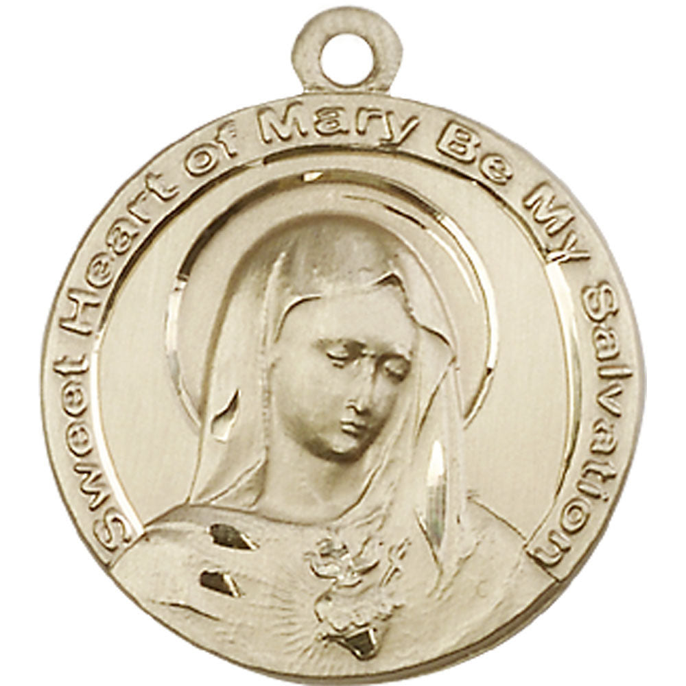 14kt Gold Mary Pendant - 5625KT