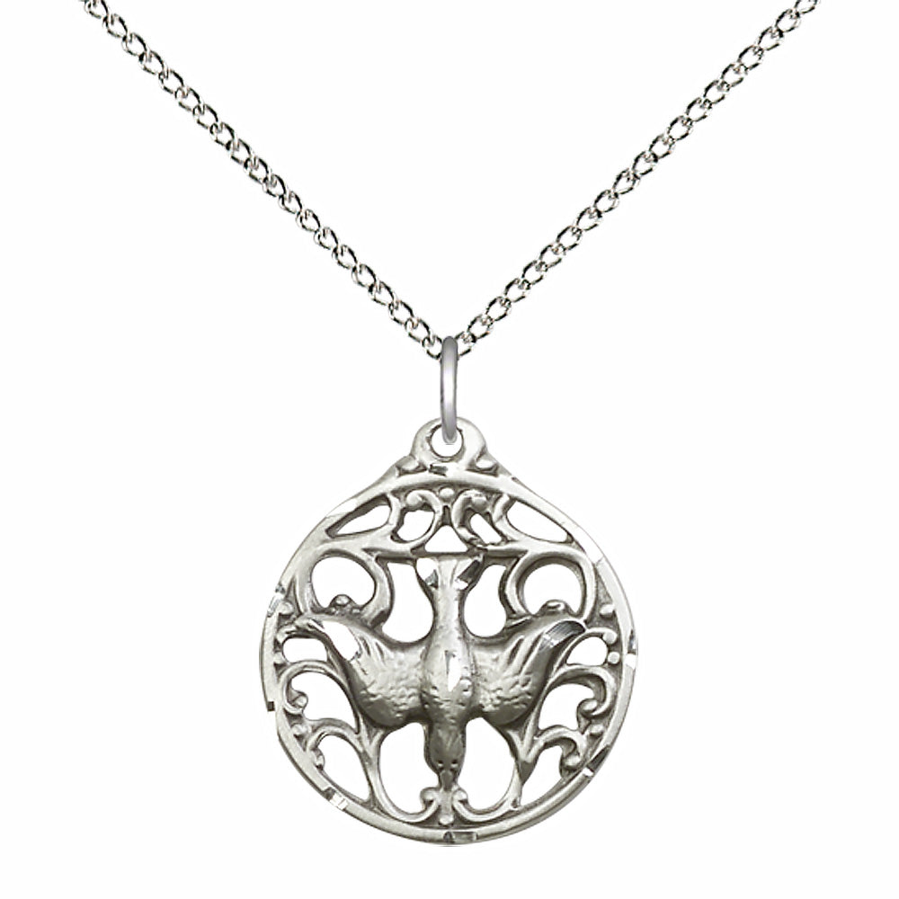 Sterling Silver Holy Spirit Pendant - 5655SS