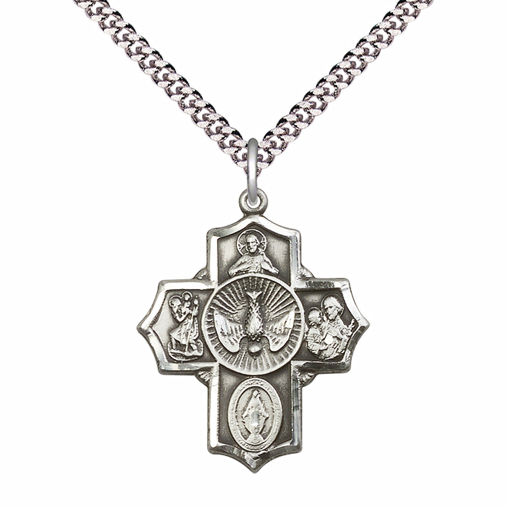 Sterling Silver 5-Way Pendant - 5690SS
