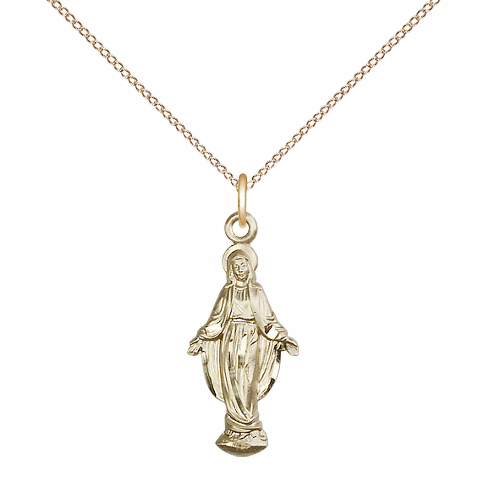 Gold Filled Miraculous Pendant - 5900GF
