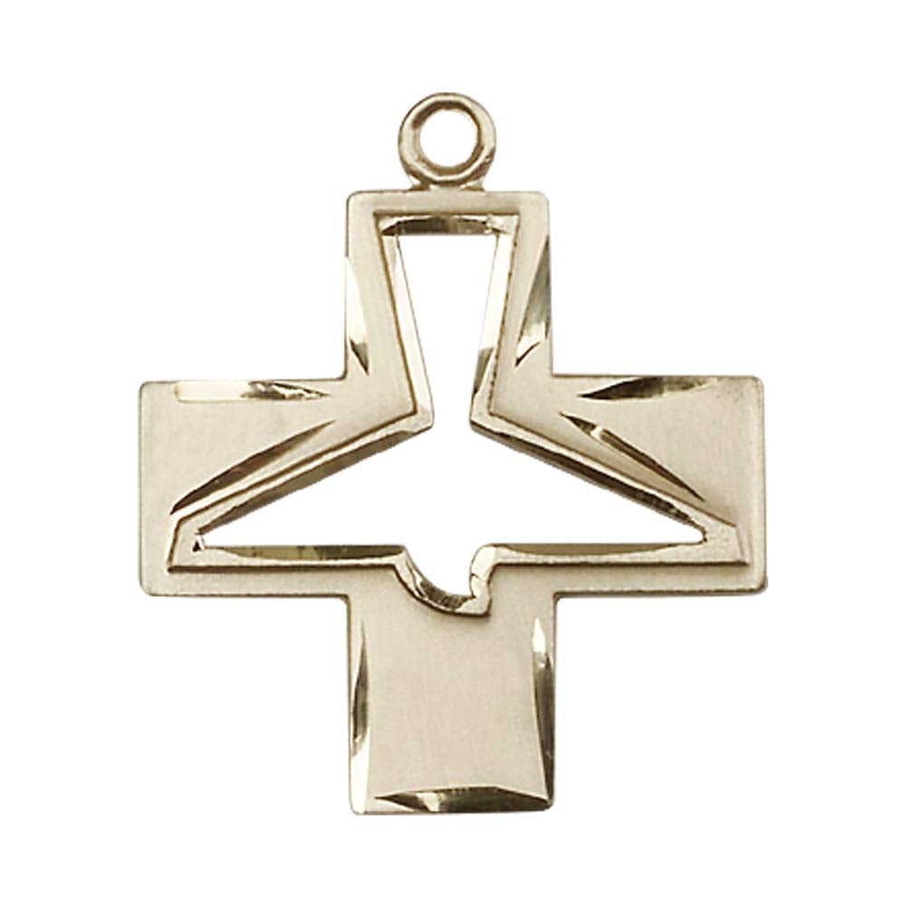14kt Gold Holy Spirit Pendant - 6080KT