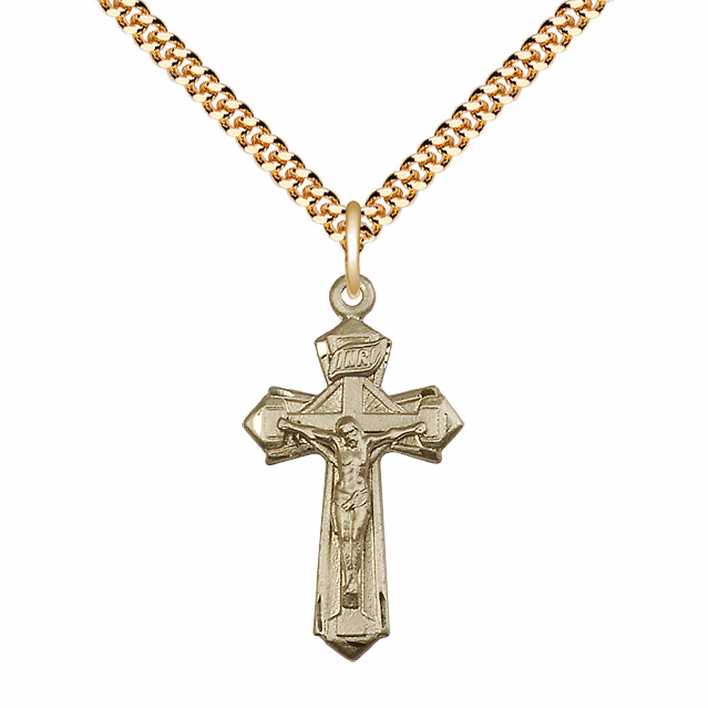 Gold Filled Crucifix Pendant - 6092GF