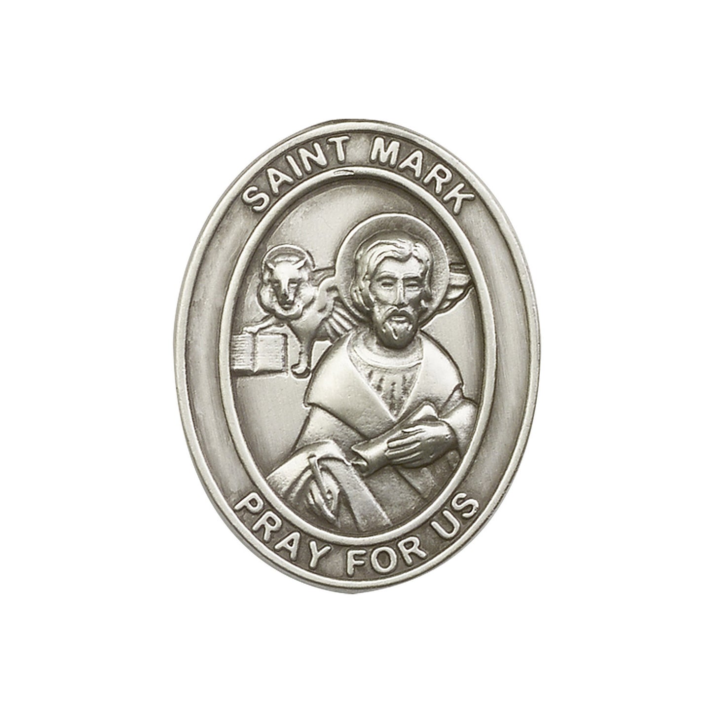Antique Silver St. Mark Visor Clip - 6770V