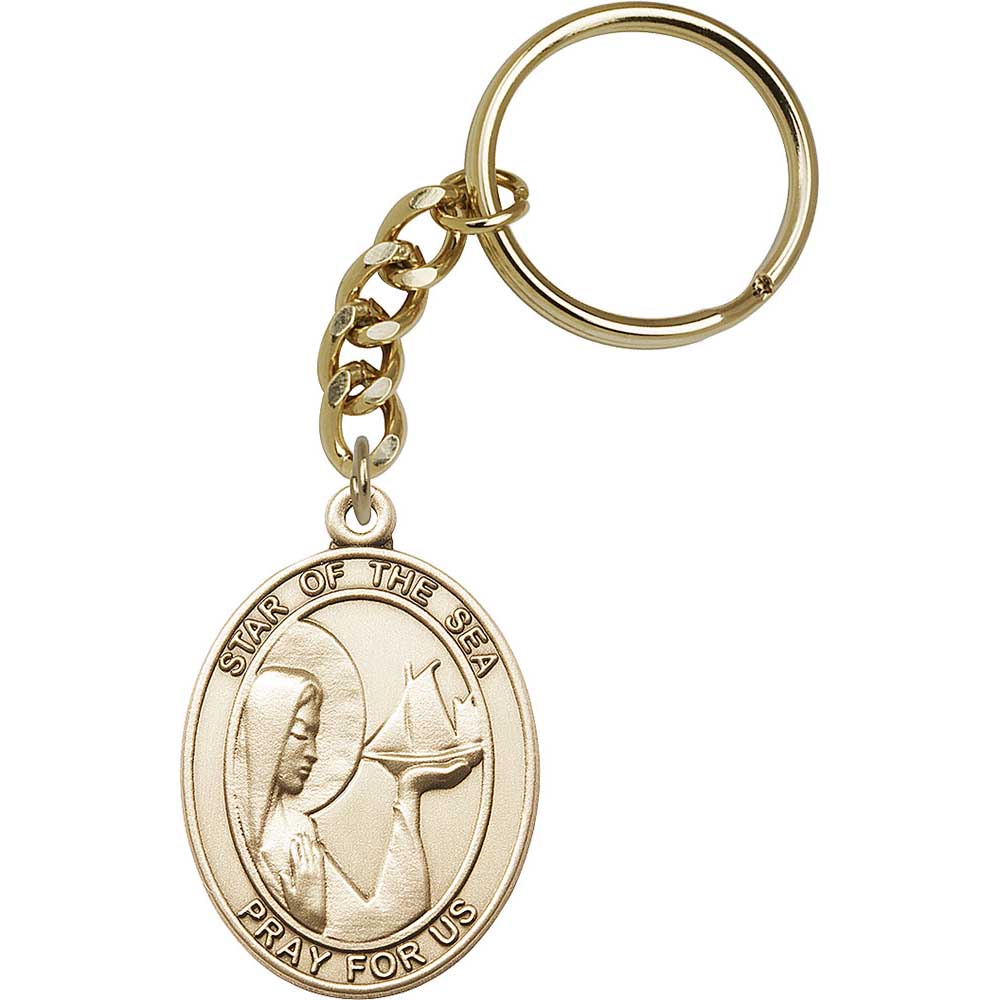 Gold Oxide O/L Star of the Sea Keychain - 6801