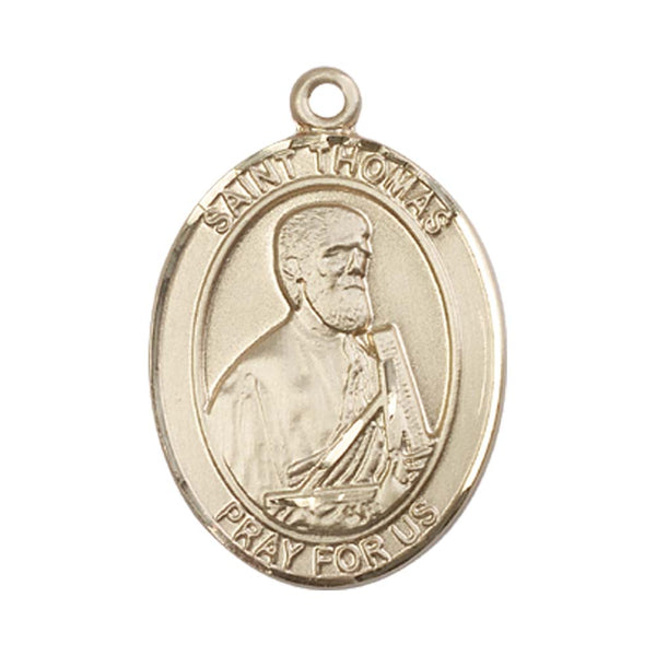 14kt Gold St. Thomas the Apostle Medal - Large – Crosses & Medals