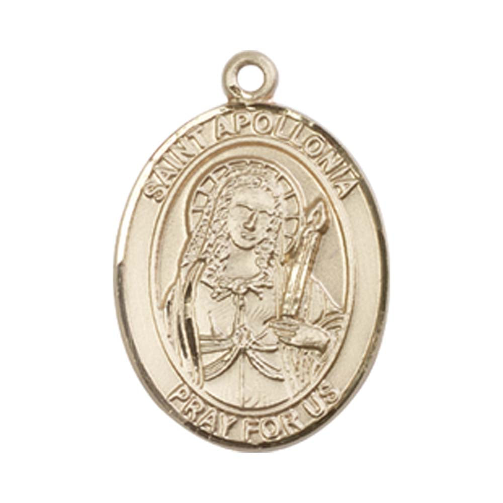 14kt Gold St. Apollonia Medal - Medium – Crosses & Medals