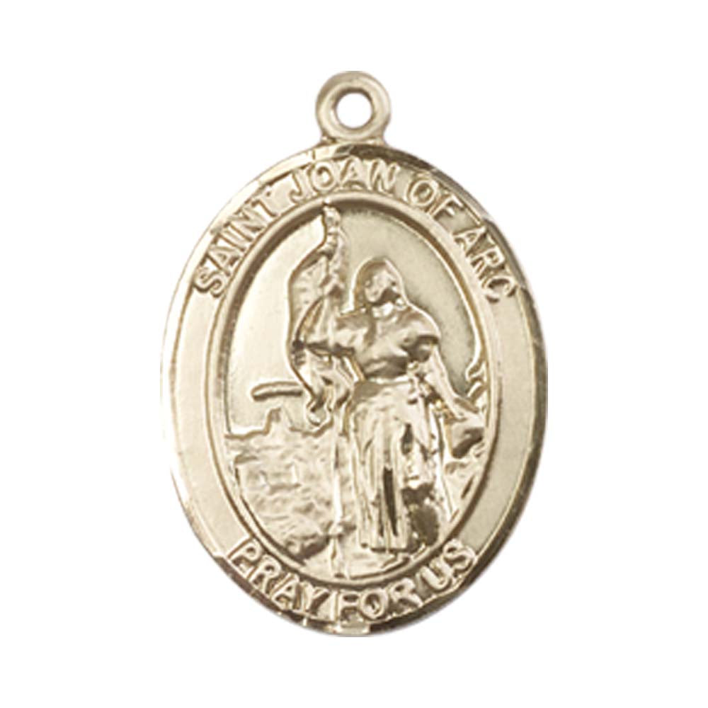 14kt Gold St. Joan of Arc Medal - Medium – Crosses & Medals