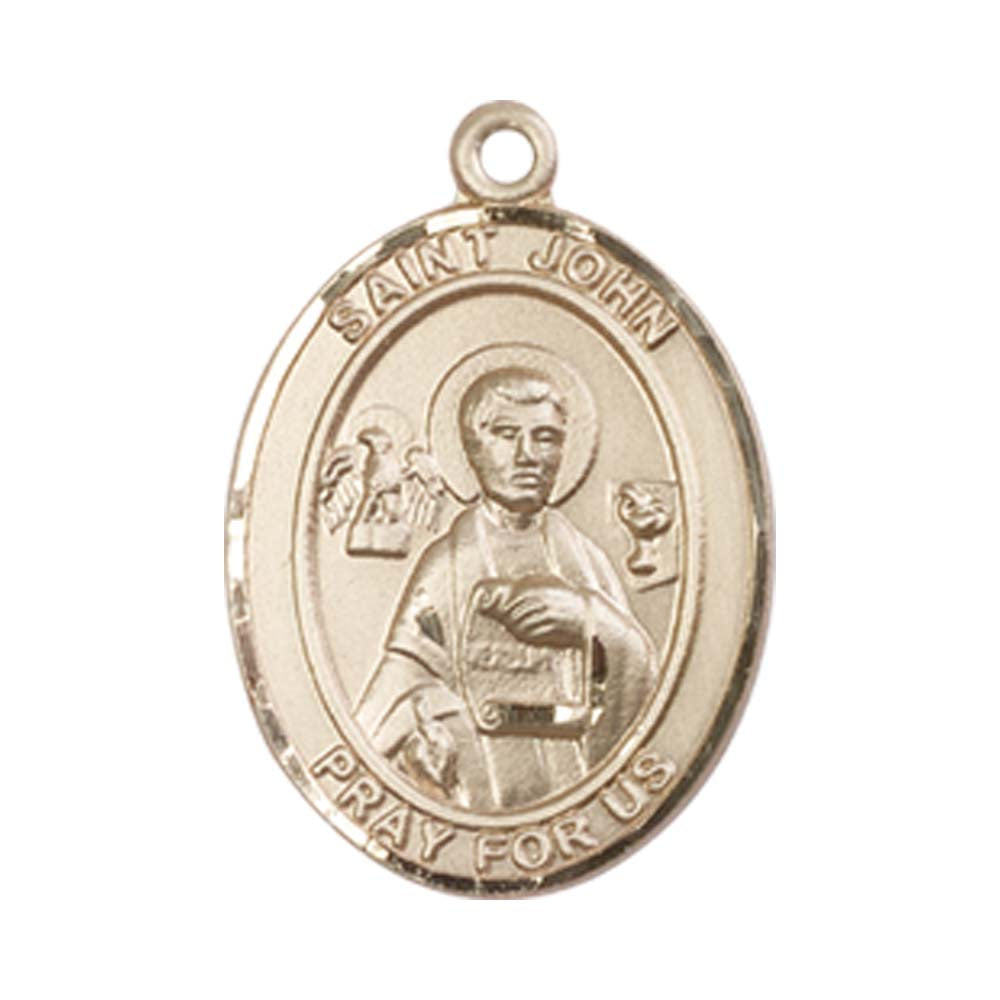 14kt Gold St. John the Apostle Medal - Medium – Crosses & Medals
