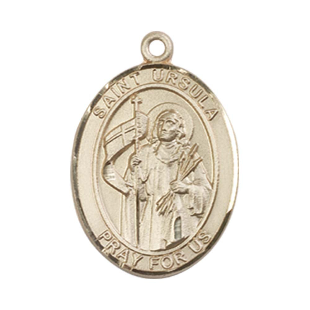 14kt Gold St. Ursula Medal - Medium – Crosses & Medals
