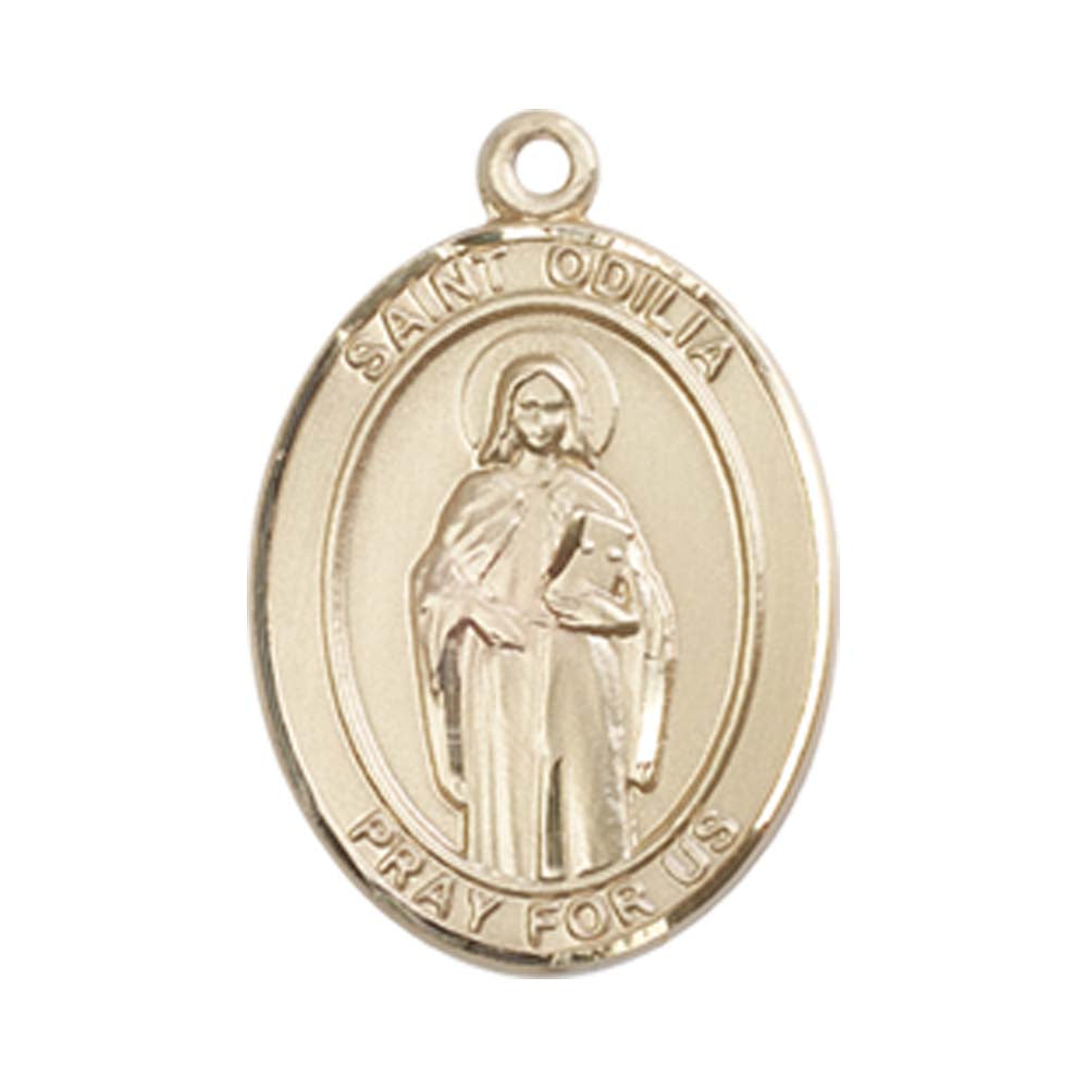 14kt Gold St. Odilia Medal - Medium
