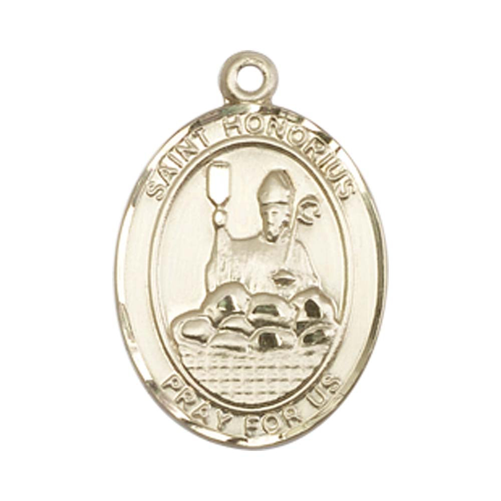 14kt Gold St. Honorius Medal - Medium