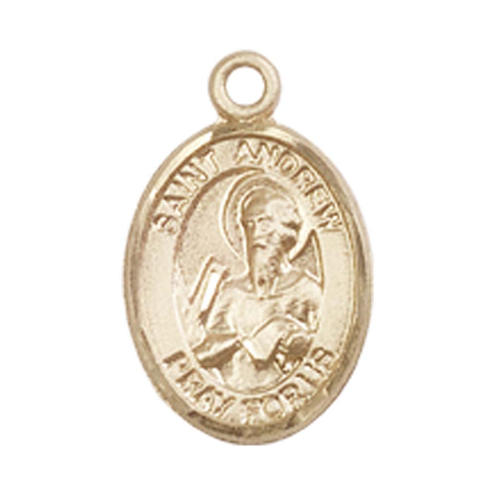 14kt Gold St. Andrew the Apostle Medal - Small – Crosses & Medals