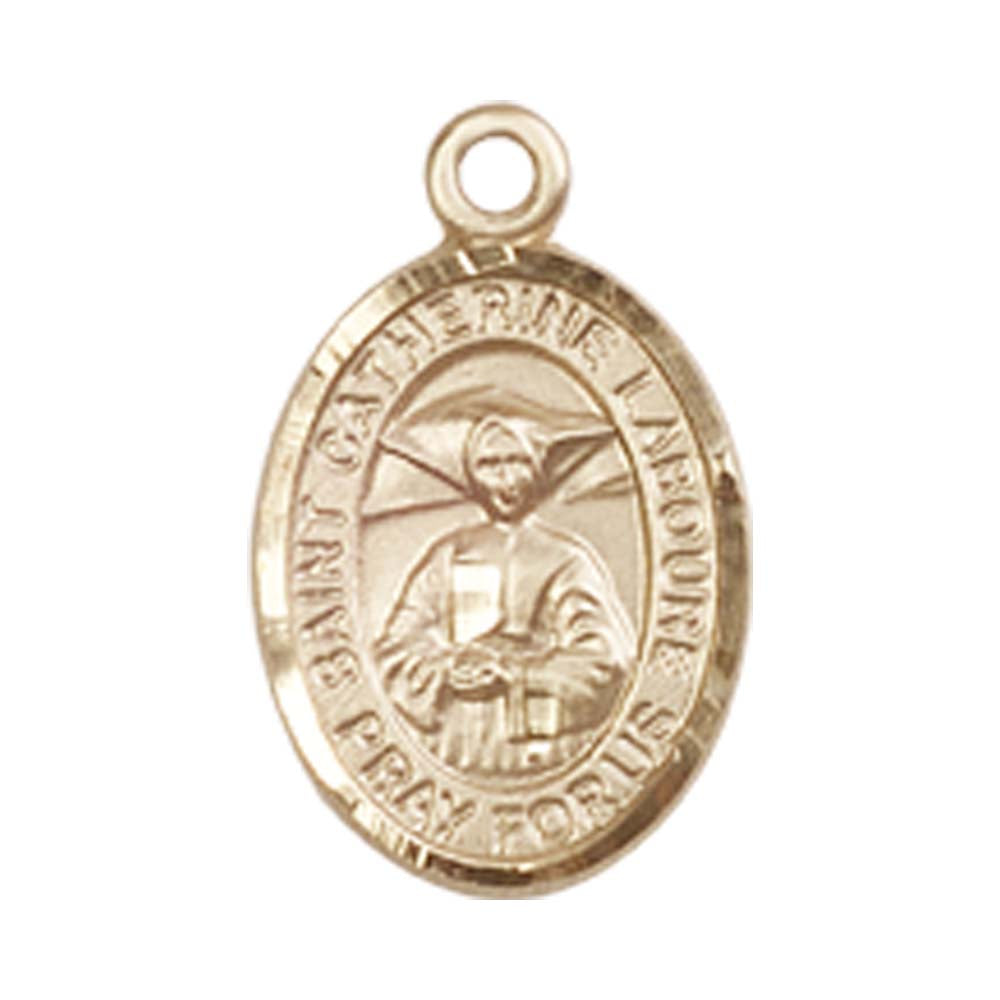 14kt Gold St. Catherine Laboure Medal - Small – Crosses & Medals