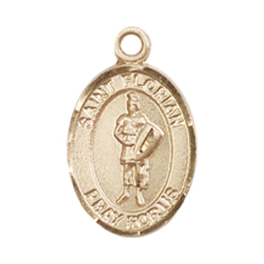14kt Gold St. Florian Medal - Small – Crosses & Medals