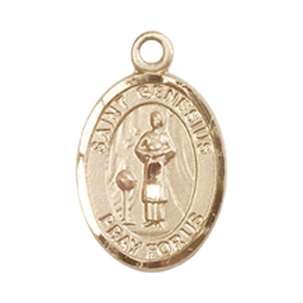 14kt Gold St. Genesius of Rome Medal - Small – Crosses & Medals