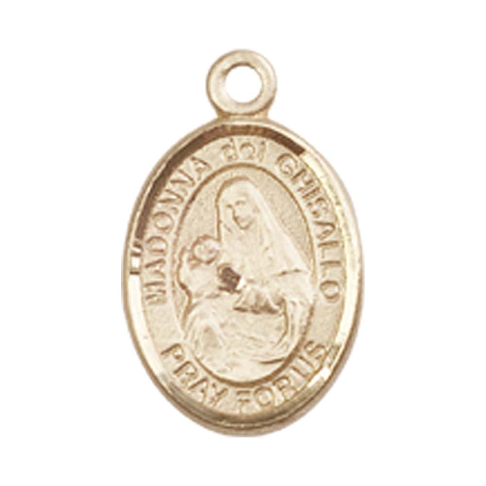 14kt Gold St. Madonna Del Ghisallo Medal - Small – Crosses & Medals