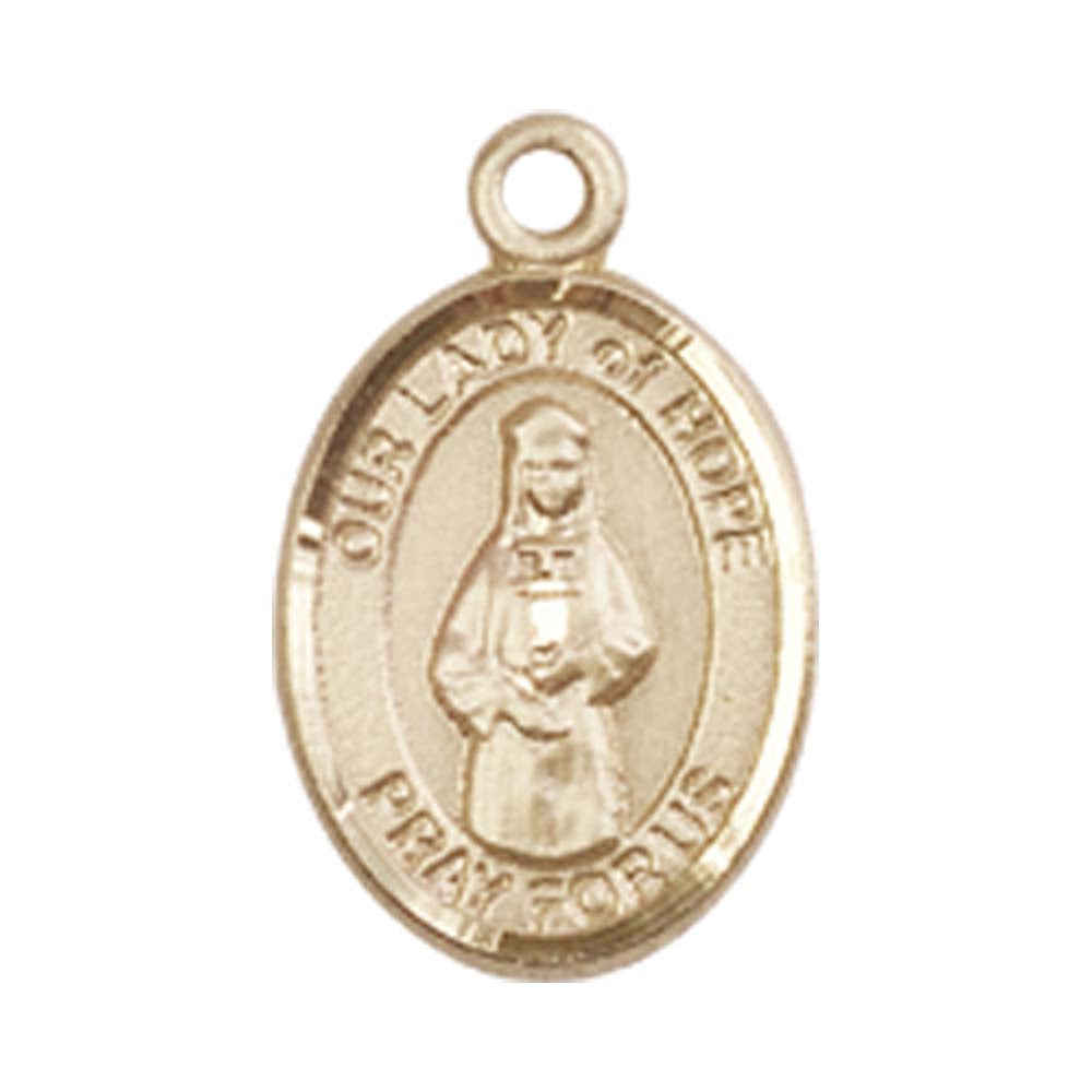 14kt Gold O/L of Hope Medal - Small – Crosses & Medals