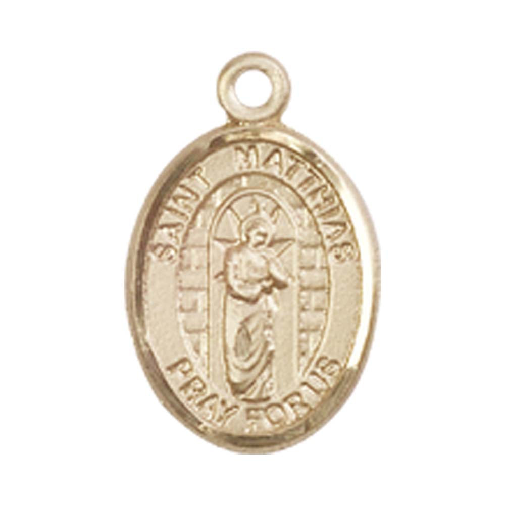 14kt Gold St. Matthias the Apostle Medal - Small – Crosses & Medals