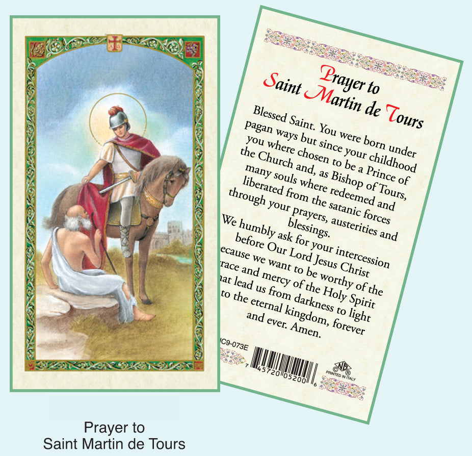 PRAYER CARD ST MARTIN DE TOURS
