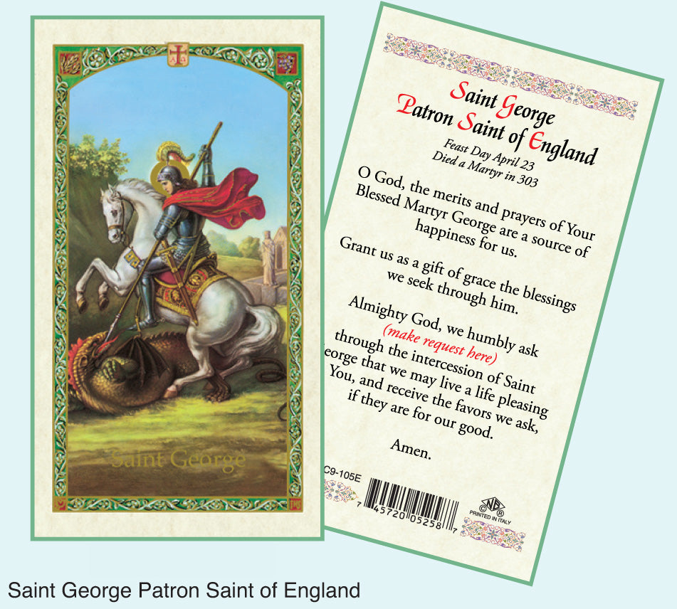 PRAYER CARD ST GEORGE