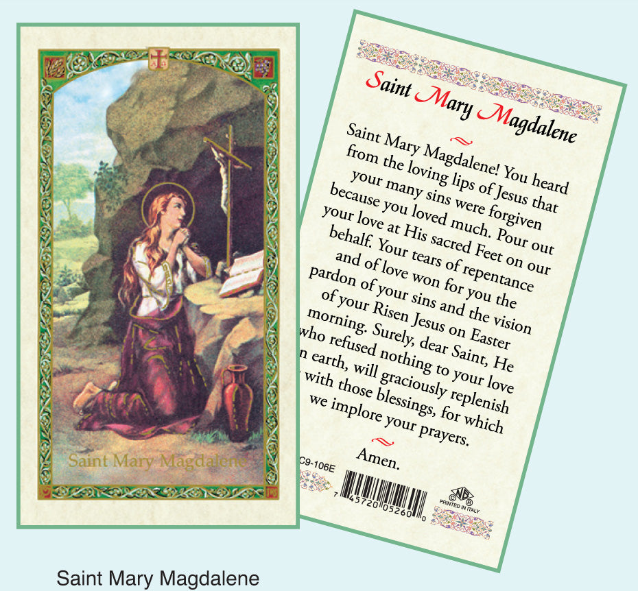 PRAYER CARD ST MARY MAGDALENE