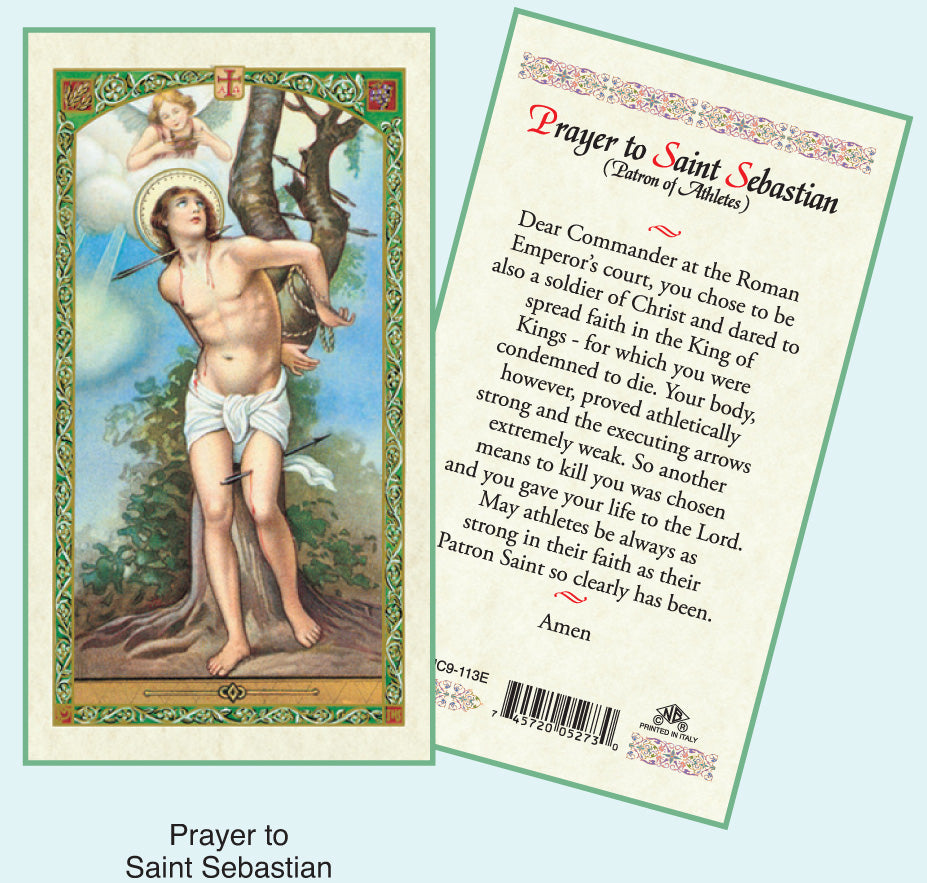 PRAYER CARD ST SEBASTIAN