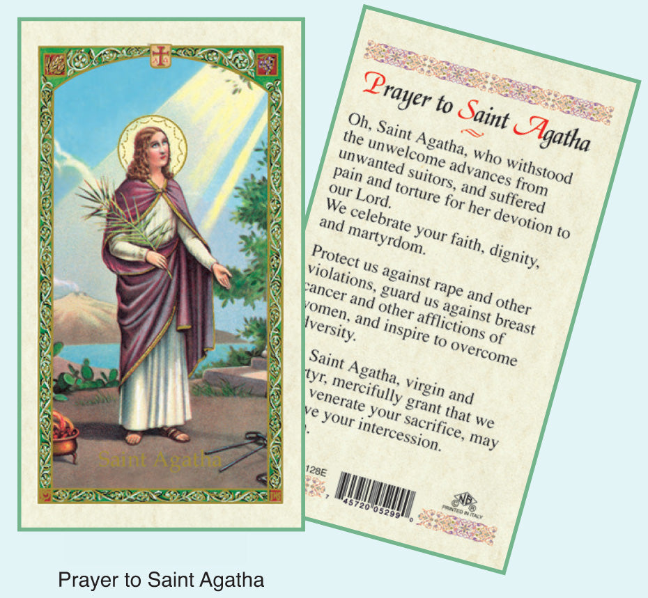 PRAYER CARD ST. AGATHA