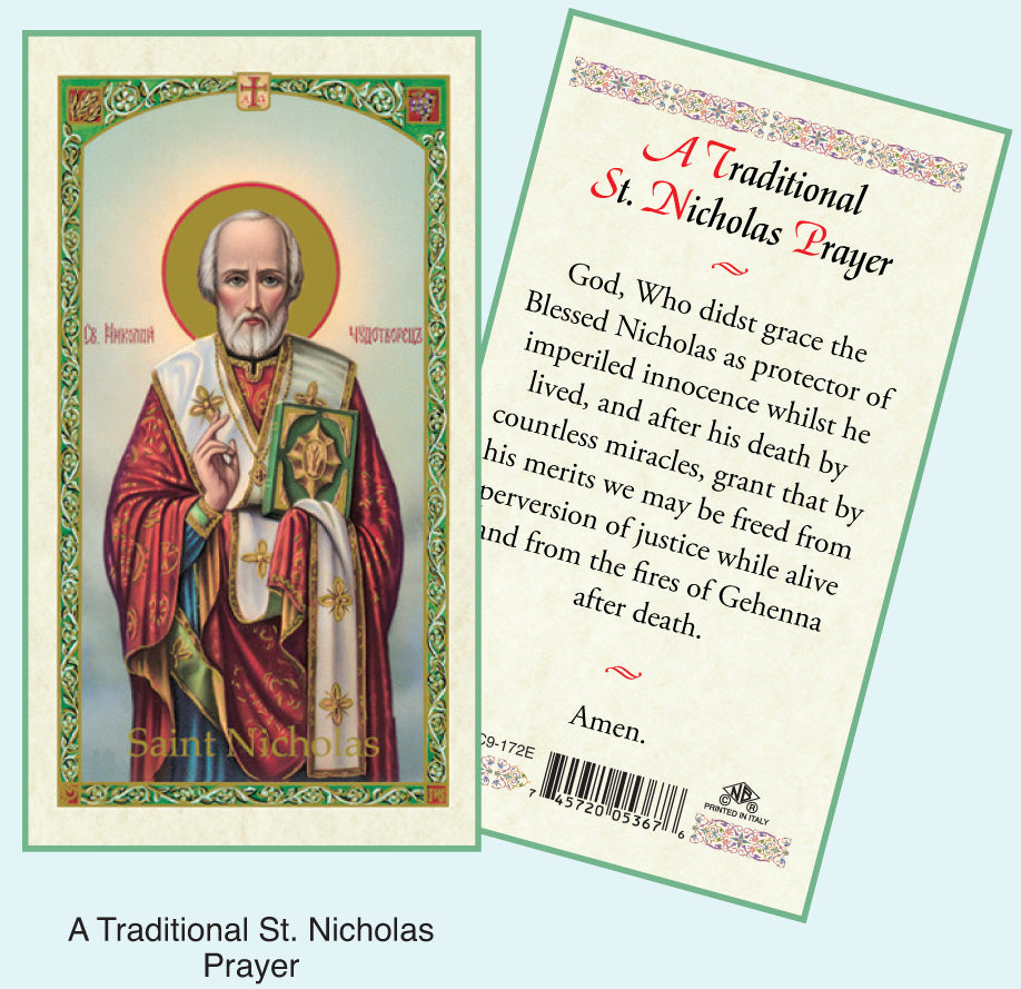 PRAYER CARD ST NICHOLAS