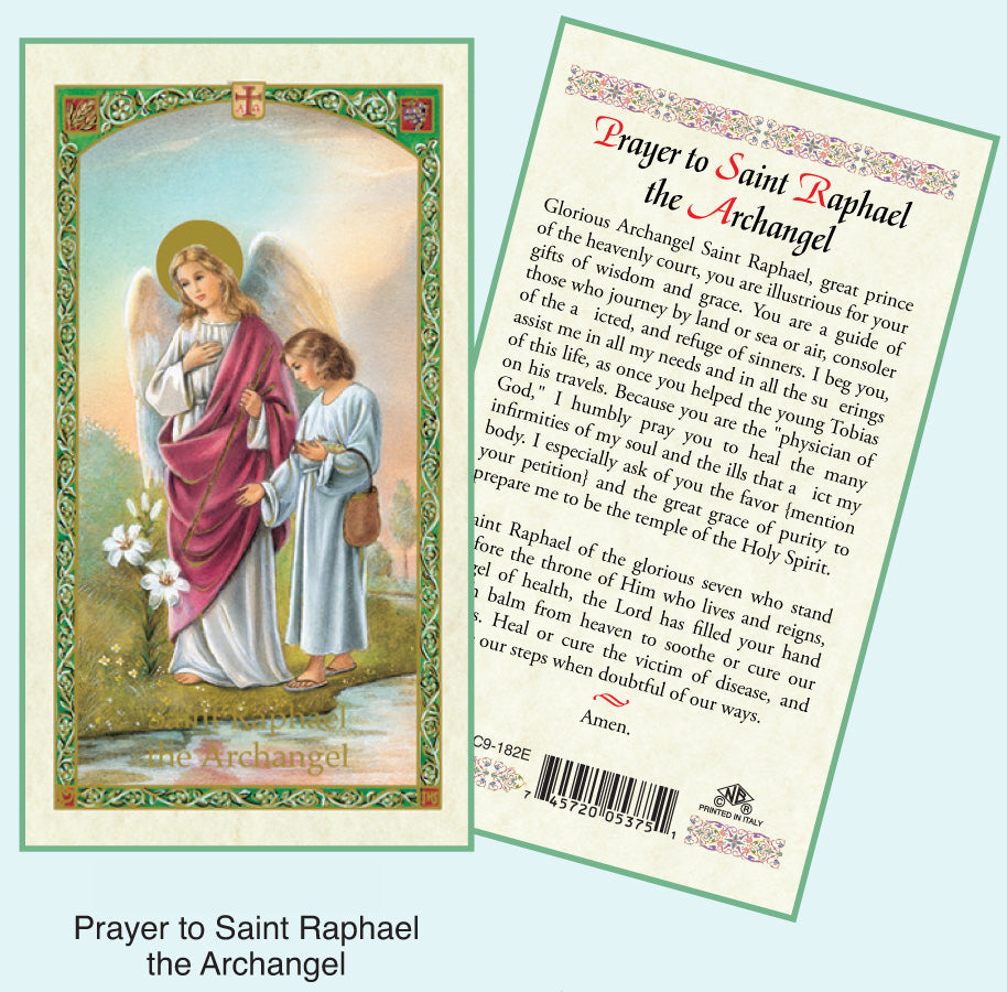 PRAYER CARD ST RAPHAEL