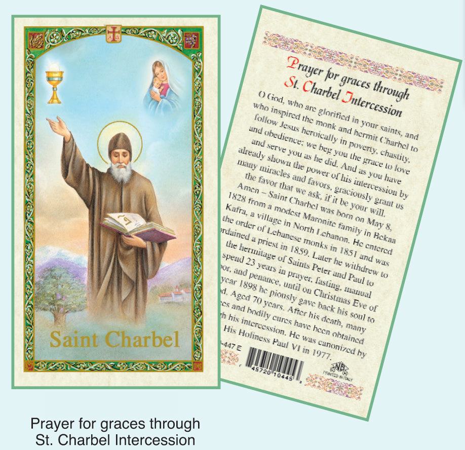PRAYER CARD ST SHARBEL